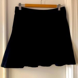 Black flared Banana Republic mini skirt